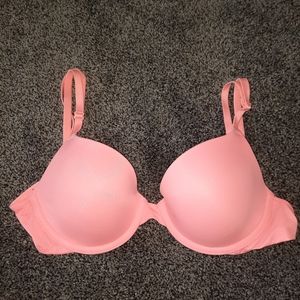 PINK VS bra. Neon orange/peach